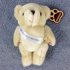 Paw Print  "Take me home to Manchester"  Stuffed Animal Teddy Bear
